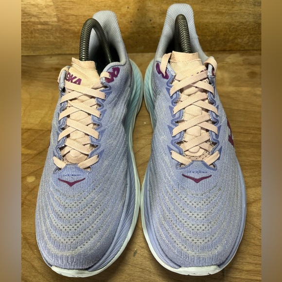 Hoka One One Mach 5 Womens Size 7.5 Running Shoes Sneakers Baby Lavender - Picture 3 of 12